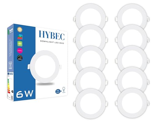 CLAR - LED Einbaustrahler Flach, LED Panel Light, 6W (Pack 10) von CLAR
