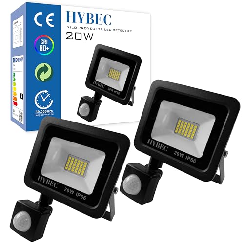 CLAR- Led Strahler Mit Bewegungsmelder Außen, Led Aussenleuchte Mit Bewegungsmelder, 20W (Pack 2) von CLAR