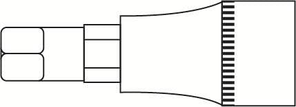 Stecknuss, sechseckig, 12 mm, L.55 mm, 1/2 Zoll – SA 0375 von CLAS Equipements