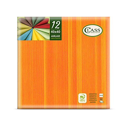 Class CE40-375-PEFC Airlaid Serviette, Papier, 40 x 40 x 0.48 cm, 12 Stück von CLASS 10