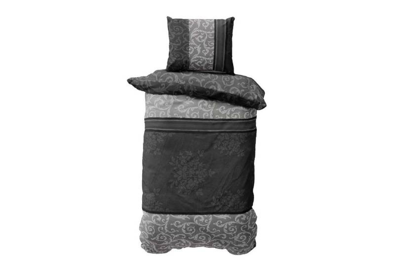 CLASS HOME COLLECTION Bettwäsche Renforce Bettbezug 135x200 155x200 200x200 200x220 Natura Grau, 100% Baumwolle, 2 teilig, 100% Baumwolle, angenehmes Hautgefühl, natur, ornamente, geblümt von CLASS HOME COLLECTION