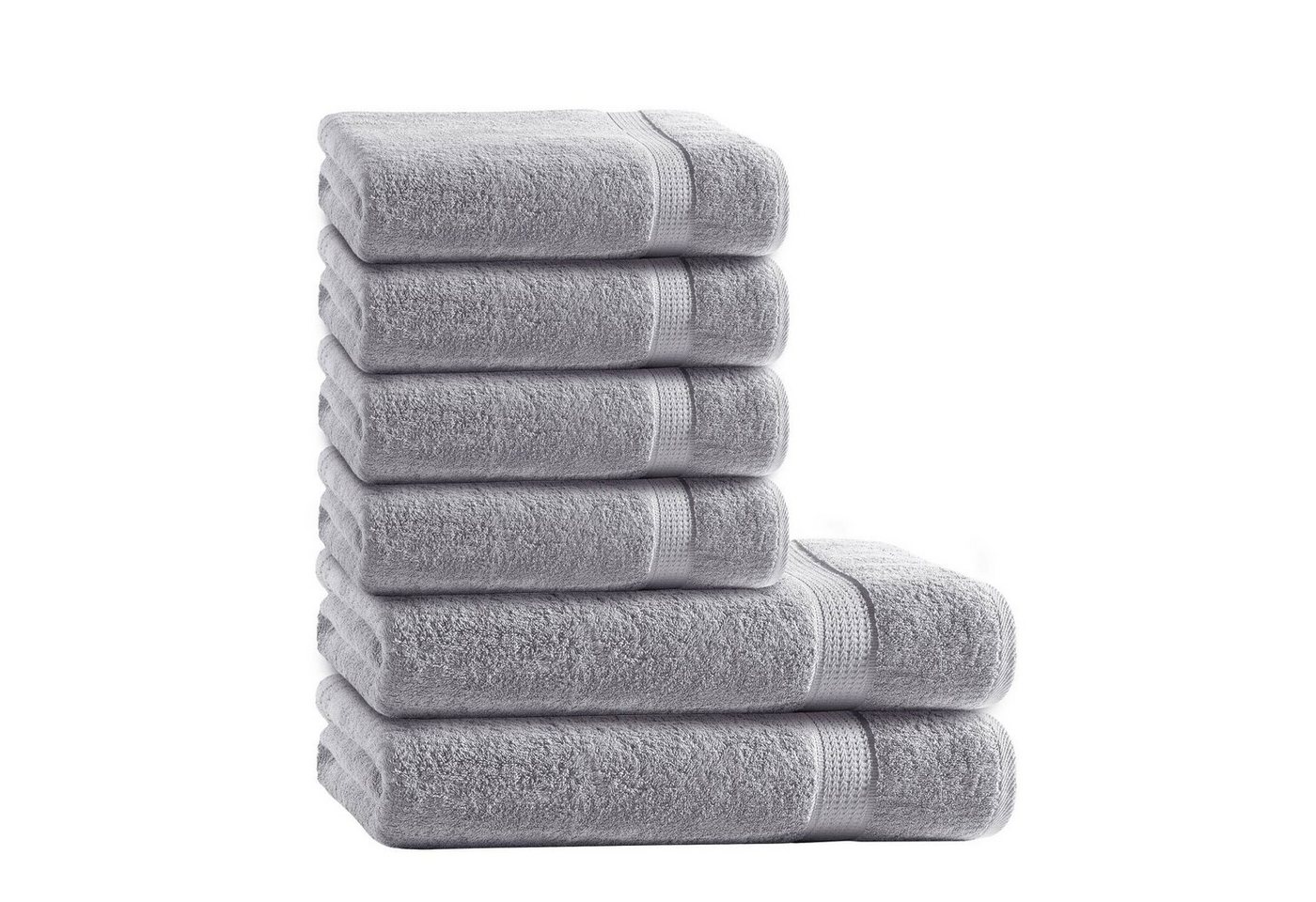 CLASS HOME COLLECTION Handtuch Set 6 TLG Frottee Handtücher Set, 100% Baumwolle, (Set, 12-tlg) von CLASS HOME COLLECTION