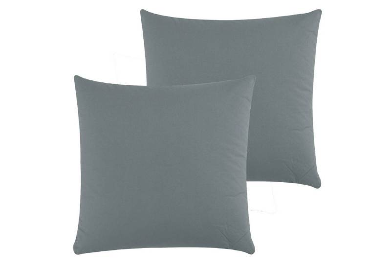 CLASS HOME COLLECTION Kissenbezüge Kissenbezüge 2er Set Kissenhüllen Sofa Bett mit Reißverschluss, (2 Stück), 100 % Baumwolle, Renforce-Qualität, Mit Reißverschluss von CLASS HOME COLLECTION