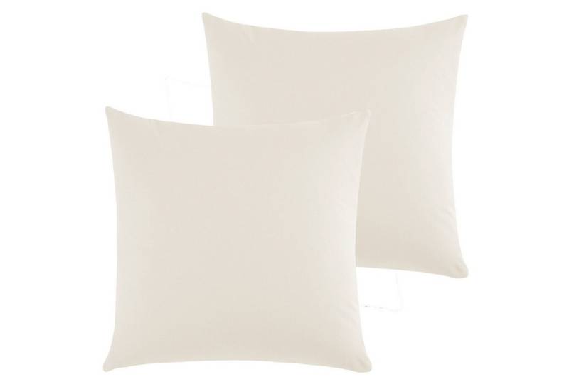CLASS HOME COLLECTION Kissenbezüge Kissenbezüge 2er Set Kissenhüllen Sofa Bett mit Reißverschluss, (2 Stück), 100 % Baumwolle, Renforce-Qualität, Mit Reißverschluss von CLASS HOME COLLECTION