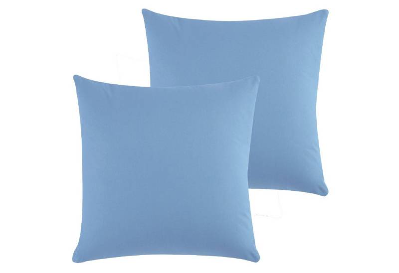 CLASS HOME COLLECTION Kissenbezüge Kissenbezüge 2er Set Kissenhüllen Sofa Bett mit Reißverschluss, (2 Stück), 100 % Baumwolle, Renforce-Qualität, Mit Reißverschluss von CLASS HOME COLLECTION