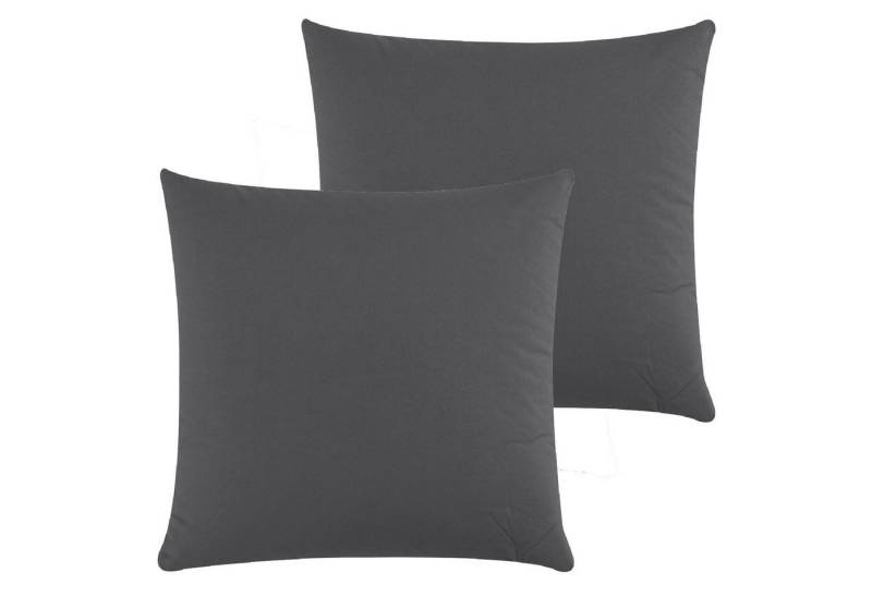 CLASS HOME COLLECTION Kissenbezüge Kissenbezüge 2er Set Kissenhüllen Sofa Bett mit Reißverschluss, (2 Stück), 100 % Baumwolle, Renforce-Qualität, Mit Reißverschluss von CLASS HOME COLLECTION