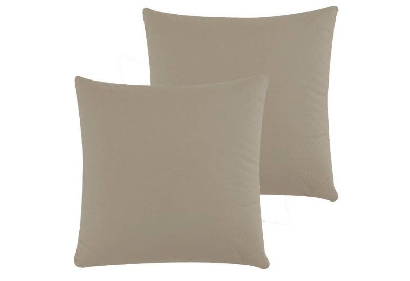 CLASS HOME COLLECTION Kissenbezüge Kissenbezüge 2er Set Kissenhüllen Sofa Bett mit Reißverschluss, (2 Stück), 100 % Baumwolle, Renforce-Qualität, Mit Reißverschluss von CLASS HOME COLLECTION