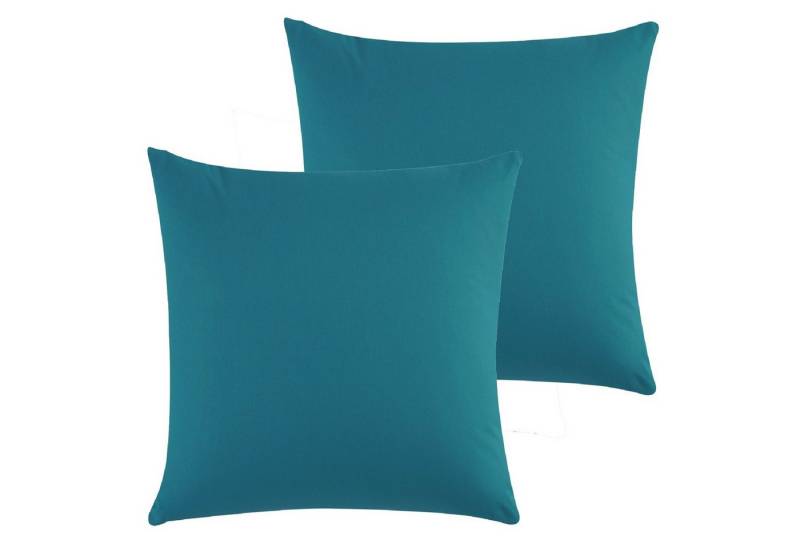 CLASS HOME COLLECTION Kissenbezüge Kissenbezüge 2er Set Kissenhüllen Sofa Bett mit Reißverschluss, (2 Stück), 100 % Baumwolle, Renforce-Qualität, Mit Reißverschluss von CLASS HOME COLLECTION