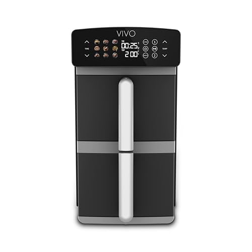 CLASSE ITALY | Heißluftfritteuse 11L mit doppelter Schublade, Synchron-Funktion, 9 Programmen, Touch-Display, einstellbarer Garzeit & Temperatur, BPA- & PFOA-frei, 2400W CLASSE ITALY | Heißluftfritteuse 11L mit doppelter Schublade, Synchron-Funktion, 9 Programmen, Touch-Display, einstellbarer Garzeit & Temperatur, BPA- & PFOA-frei, 2400W von CLASSE ITALY