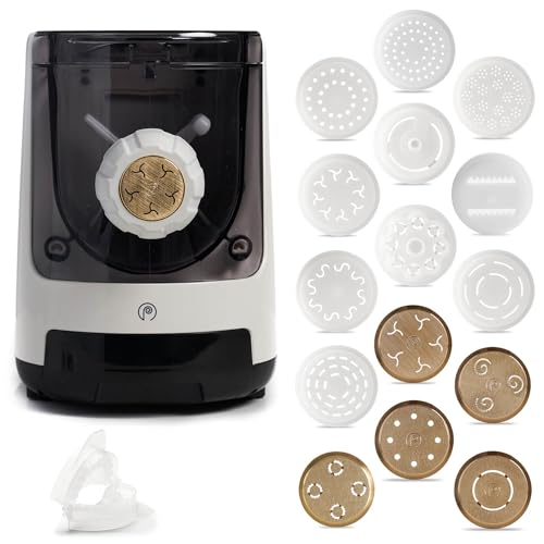 PASTAIO | Nudelmaschine mit 16 Formen, davon 5 aus Bronze. Elektrische Nudelmaschine, integrierte Waage, schnelle Extrusion, bis zu 800 g Nudeln, bis zu 25 verschiedene Nudelsorten. | Classe Italy von CLASSE ITALY
