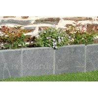 Schiefer Patina-Rand 15 cm - Pack 10 Stück - 1,50 Meter von CLASSGARDEN