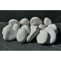 Große WEIßE Kiesel 100-200 - Pack 15 Kieselsteine von CLASSGARDEN