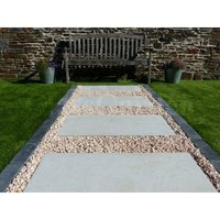 Classgarden - Trittplatte Betonfarbe Elfenbein - 1 Fliese von CLASSGARDEN