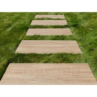 Trittplatte Farbe Helles Holz - 1 Fliese von CLASSGARDEN