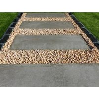 Trittplatte Betonfarbe Grau - Packung mit 12 Fliesen von CLASSGARDEN