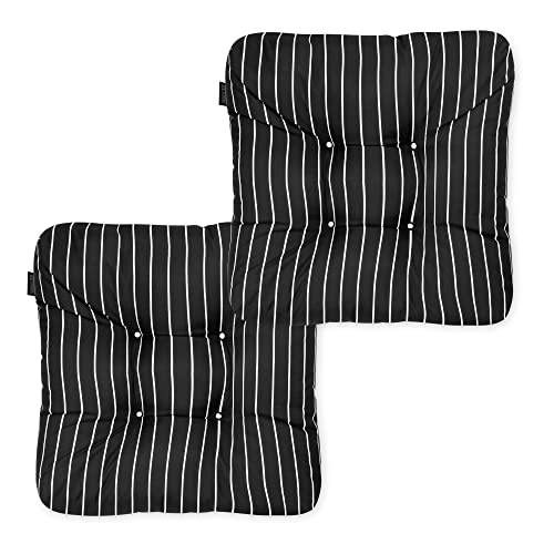 CLASSIC ACCESSORIES 62-257-010402-2PK Klassisches Terrassensitzkissen, 2er-Pack, Schwarze Tinte, gestreift, 48,3 cm breit CLASSIC ACCESSORIES 62-257-010402-2PK Klassisches Terrassensitzkissen, 2er-Pack, Schwarze Tinte, gestreift, 48,3 cm breit von CLASSIC ACCESSORIES