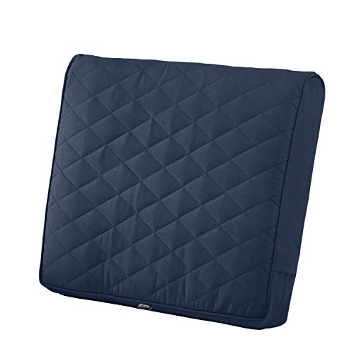 CLASSIC ACCESSORIES Montlake Kissen, wasserabweisend, 63,5 x 56,9 x 10,2 cm, für Terrasse, gesteppt, Marineblau von CLASSIC ACCESSORIES