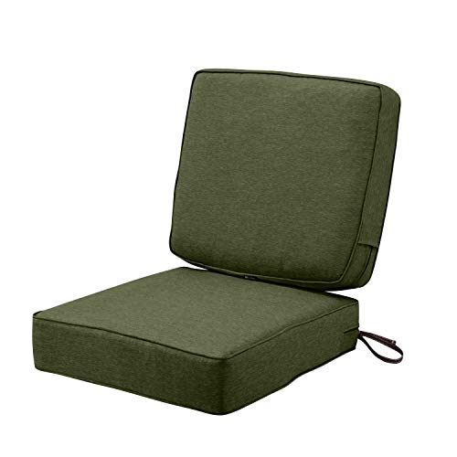 Classic Accessories Montlake Sitzkissen-Set, wasserabweisend, 63 x 63 x 12,7 cm, für Terrasse, Grün von Classic Accessories