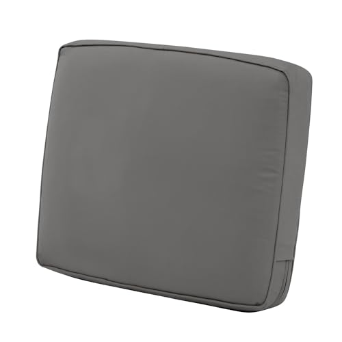 CLASSIC ACCESSORIES Montlake Wasserabweisendes Rückenkissen für Terrasse, Lounge, 58,4 x 50,8 x 10,2 cm, Hellanthrazit, für den Außenbereich CLASSIC ACCESSORIES Montlake Wasserabweisendes Rückenkissen für Terrasse, Lounge, 58,4 x 50,8 x 10,2 cm, Hellanthrazit, für den Außenbereich von Classic Accessories