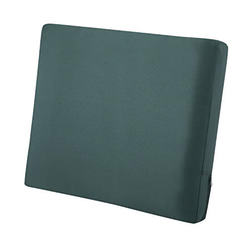 CLASSIC ACCESSORIES Ravenna Wasserabweisendes Terrassen-Rückenkissen, 53,3 x 50,8 x 10,2 cm, Stockentengrün, Outdoor-Kissen von CLASSIC ACCESSORIES