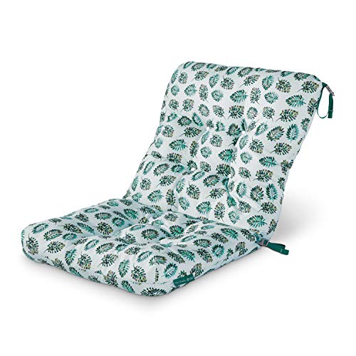 Classic Accessories Vera Bradley by Wasserabweisendes Terrassenstuhlkissen, 21 x 19 x 22,5 x 5 Zoll, Meerwasserpalme, Sitzrückenkissen von Classic Accessories