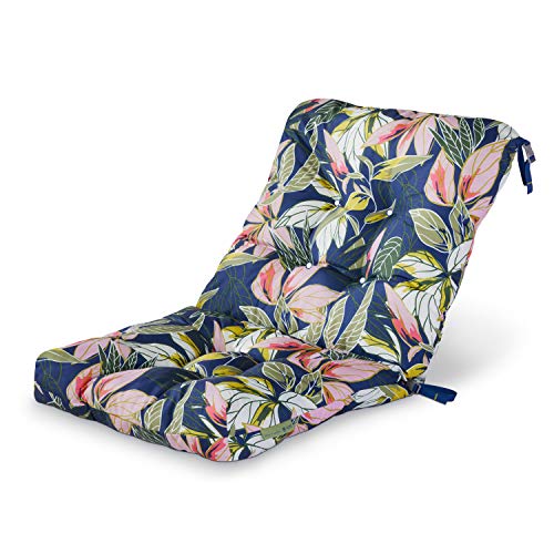 CLASSIC ACCESSORIES Vera Bradley by Wasserabweisendes Terrassenstuhlkissen, 53,3 x 48,3 x 57,8 x 12,7 cm, Regenwaldblätter, Blau, Sitzkissen CLASSIC ACCESSORIES Vera Bradley by Wasserabweisendes Terrassenstuhlkissen, 53,3 x 48,3 x 57,8 x 12,7 cm, Regenwaldblätter, Blau, Sitzkissen von CLASSIC ACCESSORIES