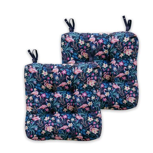 CLASSIC ACCESSORIES for Vera Bradley Wasserabweisende Terrassenstuhlkissen, Flamingo-Garten CLASSIC ACCESSORIES for Vera Bradley Wasserabweisende Terrassenstuhlkissen, Flamingo-Garten von CLASSIC ACCESSORIES