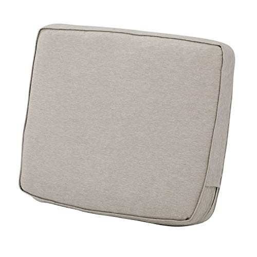 CLASSIC ACCESSORIES Montlake FadeSafe Rückenkissen, wasserabweisend, 48,2 x 50,8 x 10,2 cm, für Terrasse, Lounge, Grau meliert von CLASSIC ACCESSORIES