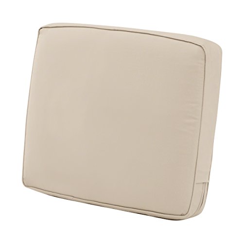 Classic Accessories Montlake FadeSafe Rückenkissen, wasserabweisend, 53,3 x 50,8 x 10,2 cm, für Terrassenliege, Antik-Beige von CLASSIC ACCESSORIES