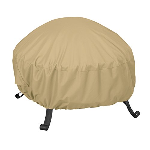 Classic Accessories Terrazzo Full Coverage Round Fire Pit Cover - All Weather Protection Outdoor Cover, Small (59902-EC) von CLASSIC ACCESSORIES