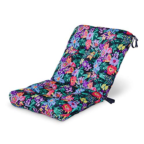 CLASSIC ACCESSORIES Vera Bradley Gartenstuhlkissen, wasserabweisend, 53 x 48 x 57 x 12 cm, Happy Blooms von CLASSIC ACCESSORIES