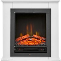 CLASSIC FIRE Elektrischer-Kamin 871125200410 weiß schwarz Glas Metall B/H/T: ca. 70x71x22 cm ca. 1800 W von CLASSIC FIRE