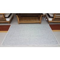 Handgewebter Wollteppich Handwerklich Gefertigt, Strandhaus-Stil von CLASSICRUGMART