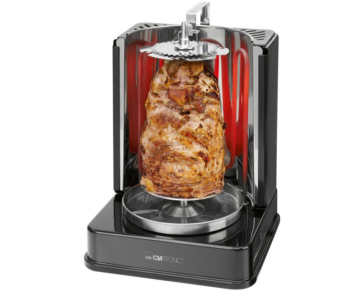 CLATRONIC Dönergrill DVG 3686, Inkl. Drehspieß & 6 Fleischspieße, 1400 W von CLATRONIC