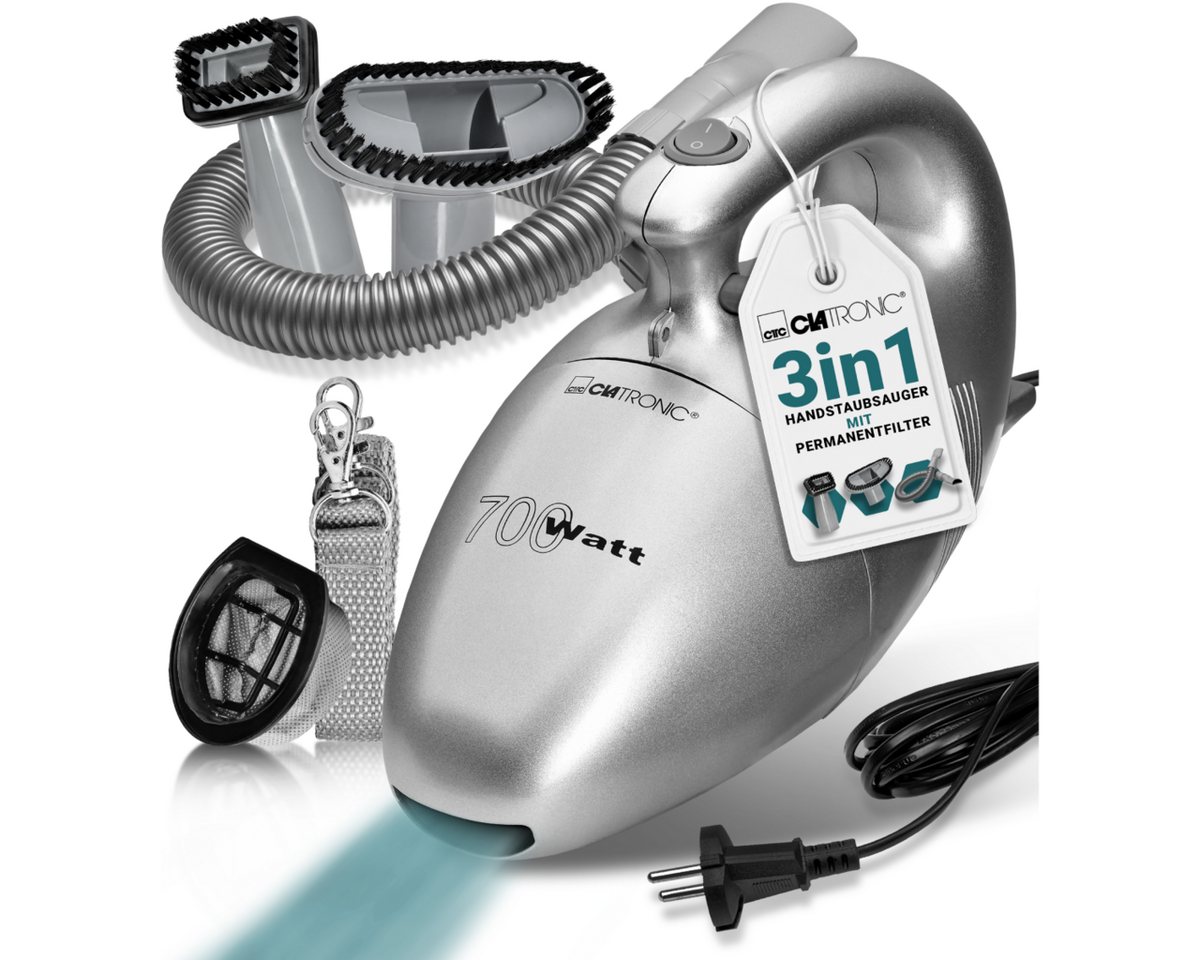 CLATRONIC Handstaubsauger HS 2631, Handstaubsauger mit 700 Watt & geringem Gewicht CLATRONIC Handstaubsauger HS 2631, Handstaubsauger mit 700 Watt & geringem Gewicht von CLATRONIC