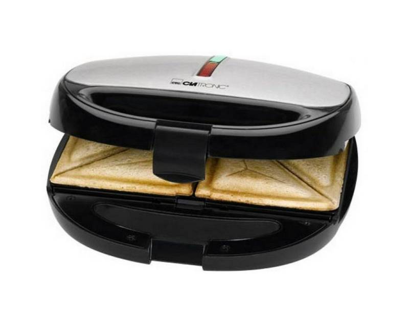 CLATRONIC Kontaktgrill Clatronic Sandwichmaker STWA 3670 Schwarz 800 W, 800 W von CLATRONIC