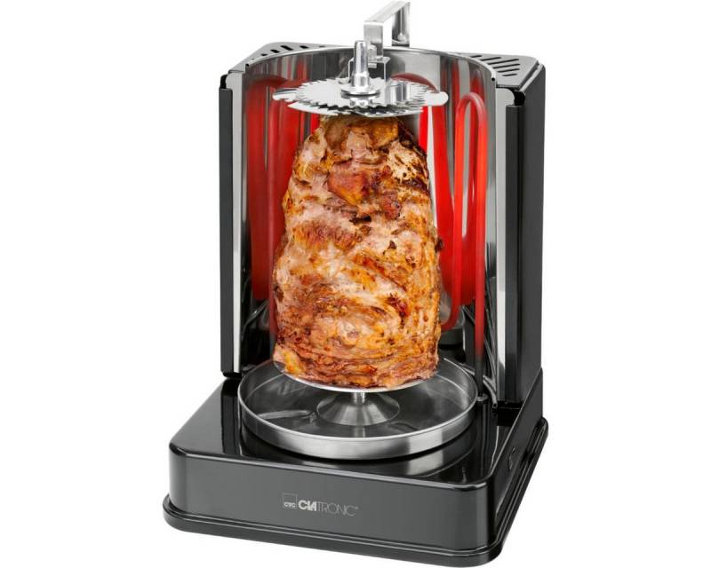 CLATRONIC Kontaktgrill DVG 3686 schwarz Döner-Vertikal-Multigrill von CLATRONIC