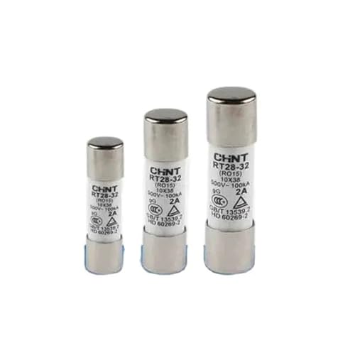CLBSWYEJK 10 Teile/los RT28-32 (RO15) Sicherung 10x38mm Keramik Sicherungen 500V 100KA 2A 4A 6A 10A 16A 20A 25A 32A RT28N-32X Sicherungssockel(6A 10PCS) von CLBSWYEJK