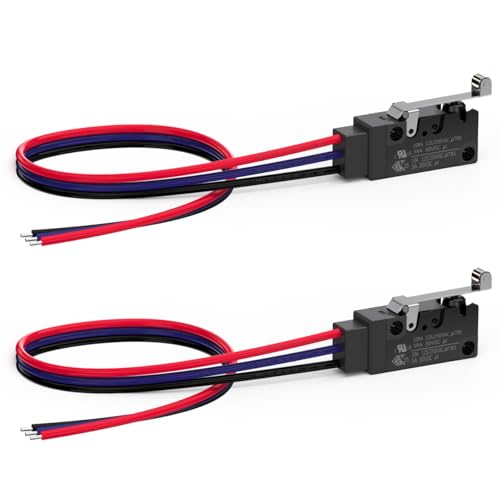 CLDIY Wasserdichte Momentane Scharnier Rollen Hebel Mikroschalter mit Linie 10A 125 250V NC NO COM Linie Länge 30CM von CLDIY