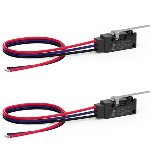 CLDIY Wasserdichter Mikroschalter langer gerader Scharnierhebel mit Linie 10A 125 250V NC NO COM Line Länge 30CM CLDIY Wasserdichter Mikroschalter langer gerader Scharnierhebel mit Linie 10A 125 250V NC NO COM Line Länge 30CM von CLDIY