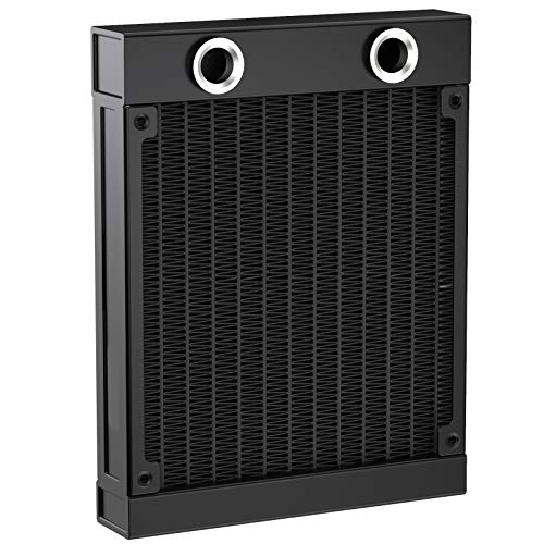 CLDIY Wasserkühlungskühler, G1 / 4-Gewinde-Heizreihenkühler 12-Rohr-Aluminium-Wärmetauscher-Kühler für PC-CPU-Computer Wasserkühlsystem DC12V 120 mm CLDIY Wasserkühlungskühler, G1 / 4-Gewinde-Heizreihenkühler 12-Rohr-Aluminium-Wärmetauscher-Kühler für PC-CPU-Computer Wasserkühlsystem DC12V 120 mm von CLDIY