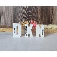 3D Buchstaben Aus Keraflott - Personalisierte Deko Mit Name, Geschenkidee Für Familie Und Freunde von CLDesignHandmade