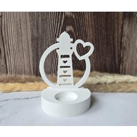 Teelichthalter Mit Einschieber Leuchtturm I Kerzenhalter Weiss Rund Geschenk Deko Windlicht Maritim Für Sie Teelichthalter Mit Einschieber Leuchtturm I Kerzenhalter Weiss Rund Geschenk Deko Windlicht Maritim Für Sie von CLDesignHandmade