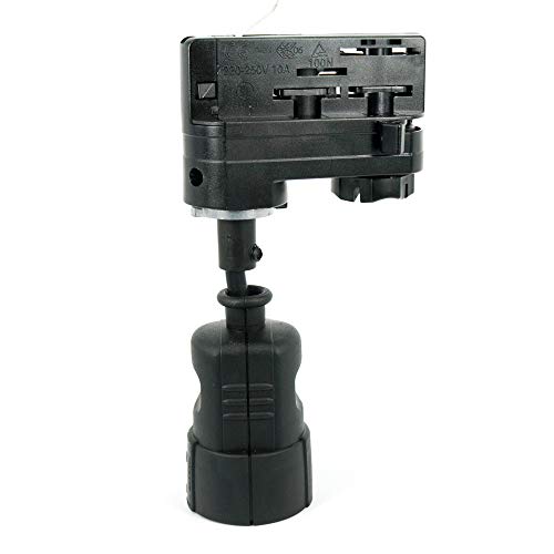 CLE 3-Phasen Stromschienenadapter mit Schuko Kupplung schwarz von CLE CARDAN LIGHT EUROPE