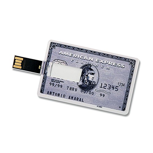 CLE CARDAN LIGHT EUROPE 32GB Speicherkarte in Scheckkartenform American Express Platinum Grau USB Stick von CLE CARDAN LIGHT EUROPE