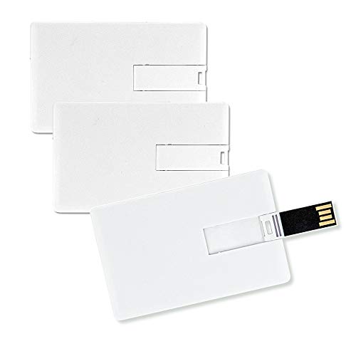 CLE CARDAN LIGHT EUROPE 3X Speicherkarte 8GB in Scheckkartenform Weiß USB Datenspeicher Gadget von CLE CARDAN LIGHT EUROPE