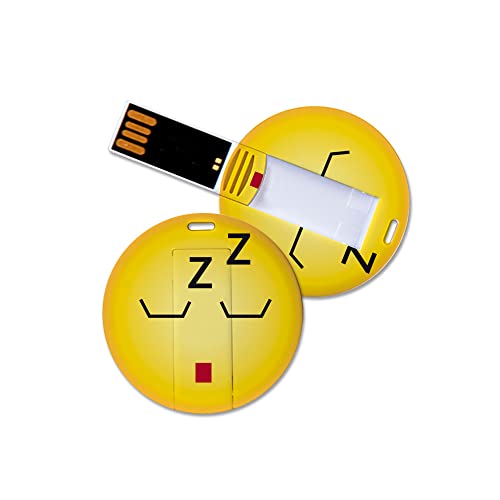 CLE CARDAN LIGHT EUROPE USB Stick in Emoticon Optik - müde - 16GB Speicher von CLE CARDAN LIGHT EUROPE