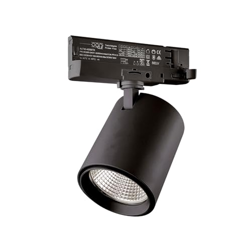 CLE LED 3 Ph Stromschienenstrahler schwarz Small Business 30W 36° 3500K 3300lm CLE LED 3 Ph Stromschienenstrahler schwarz Small Business 30W 36° 3500K 3300lm von CLE CARDAN LIGHT EUROPE