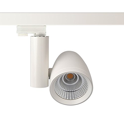 CLE LED 3Ph Stromschienenstrahler TL02 weiss inkl FORTIMO SLM Modul 3800lm 45Grad Treiber Adapter von CLE CARDAN LIGHT EUROPE