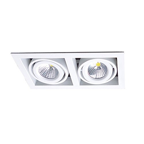 CLE LED Kardan Einbauleuchte YK2-HV weiß 2x 6,5W warmweiß 230V von CLE CARDAN LIGHT EUROPE